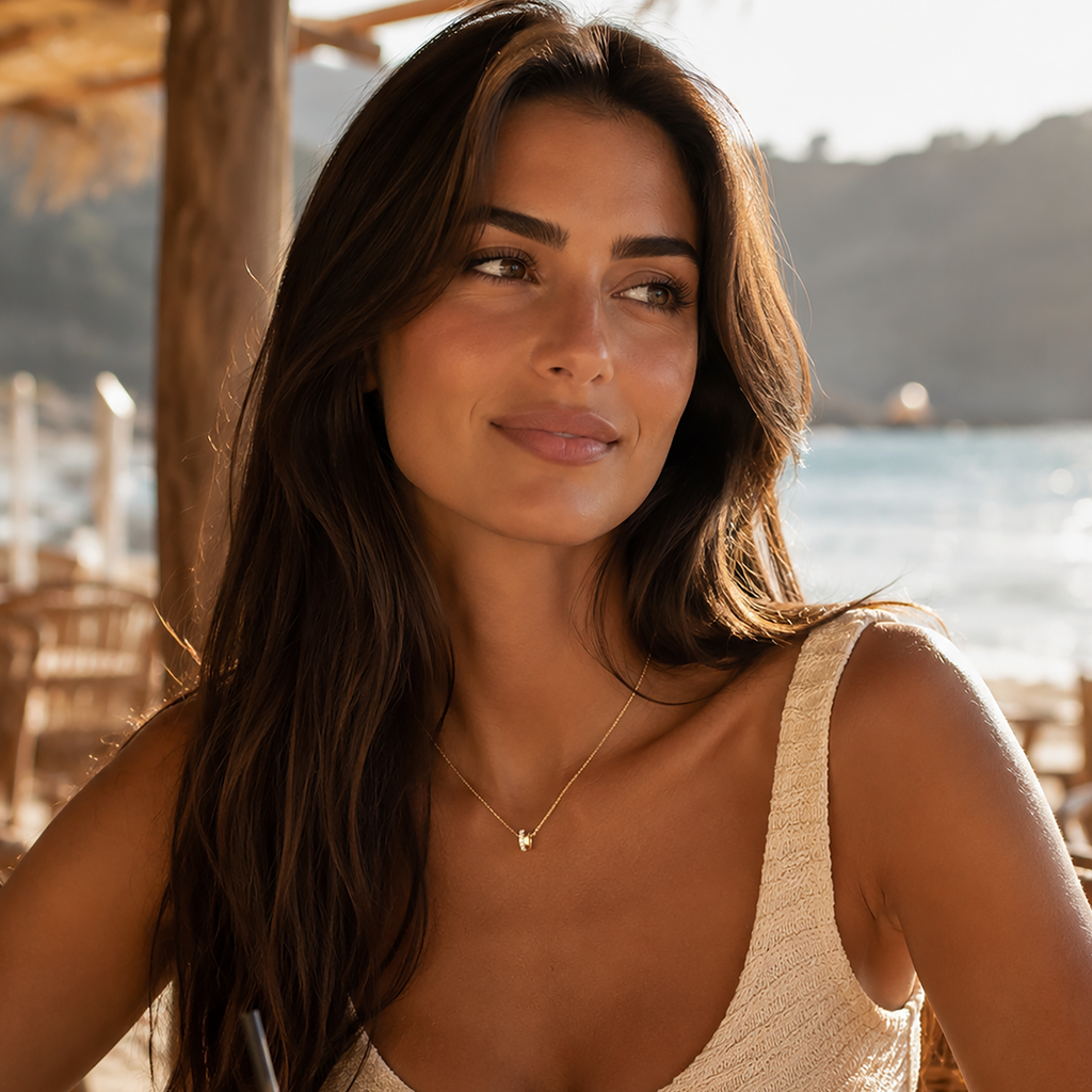Collana Mezze Rotelle Shine