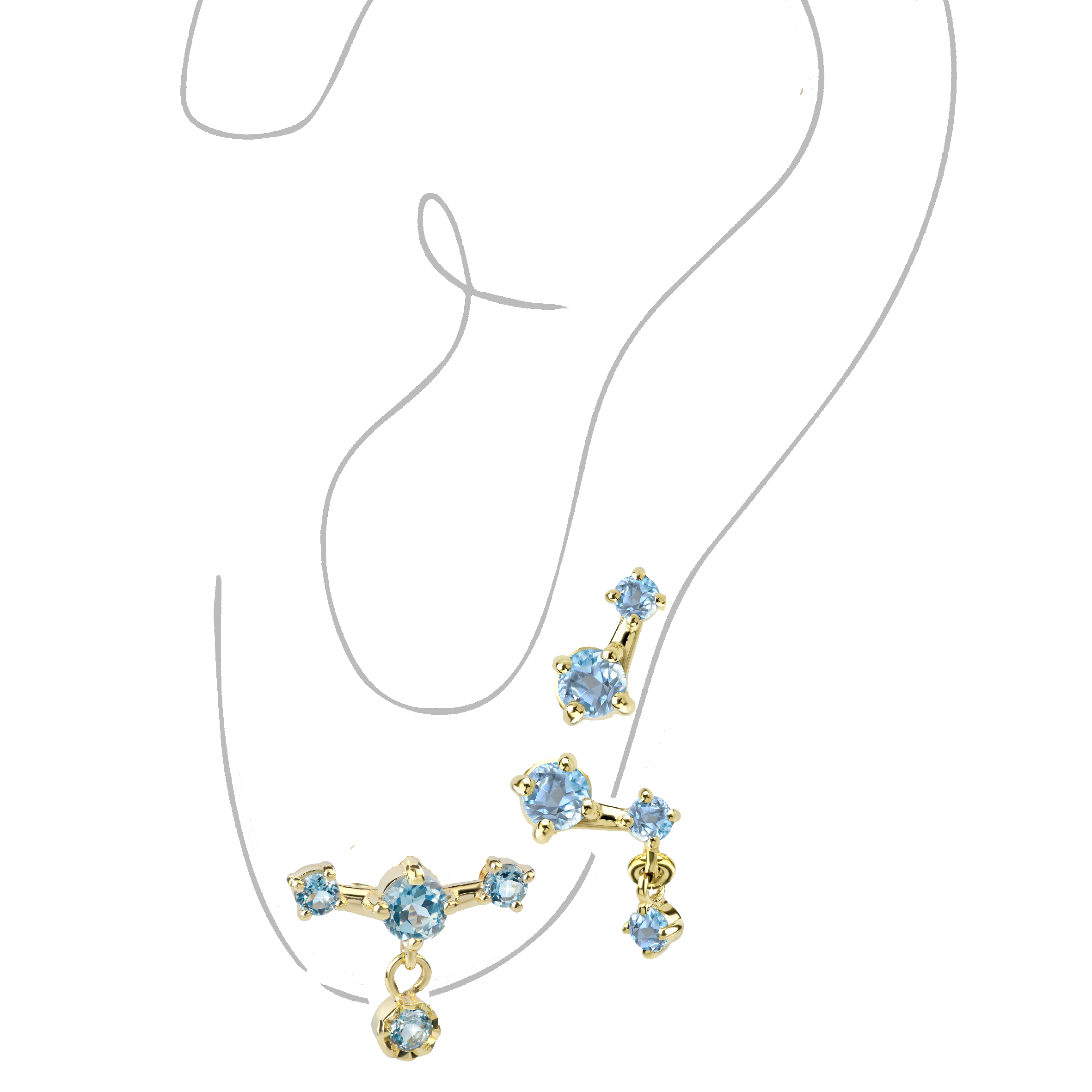 Orecchini Constellation