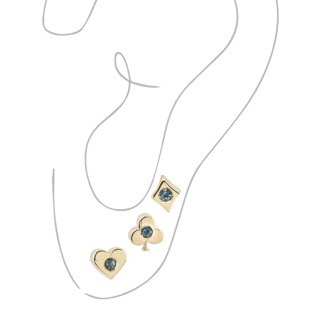 Set di Orecchini Poker