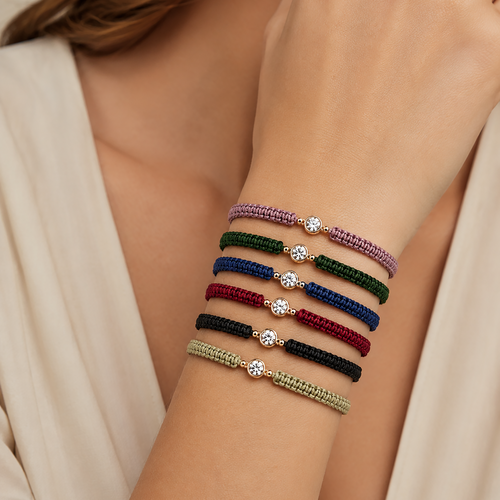 Bracciale Cordino Brillante