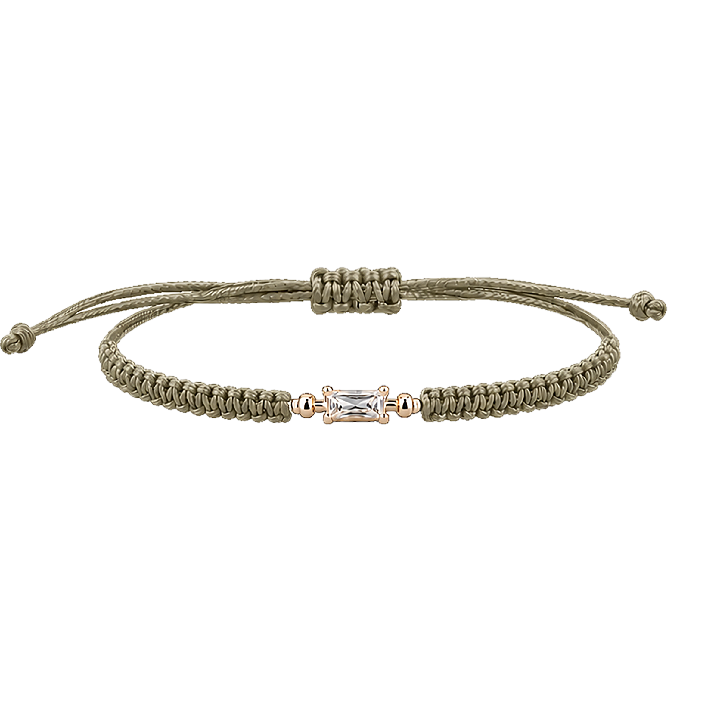 Bracciale Cordino Baguette