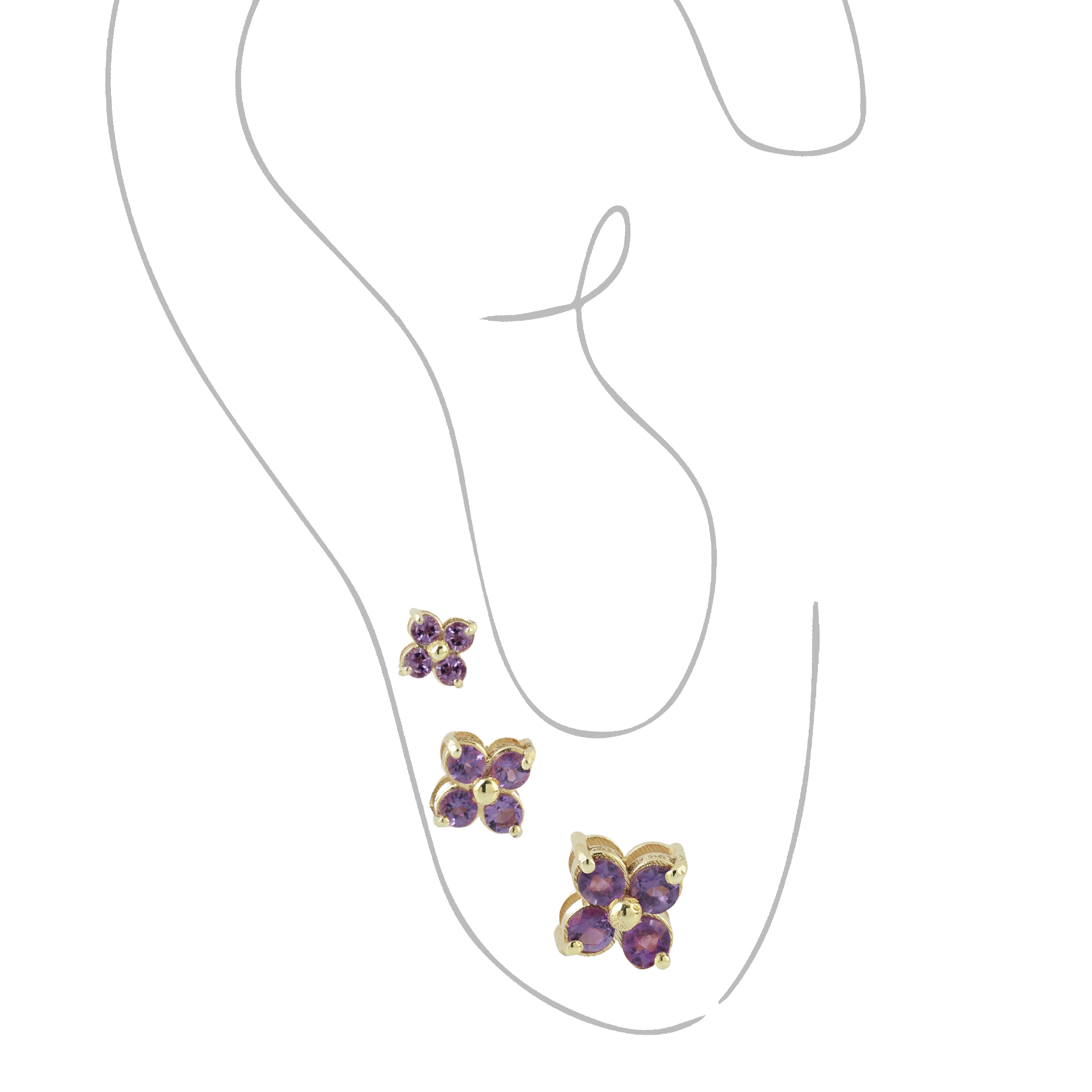 Set di Orecchini Flowers