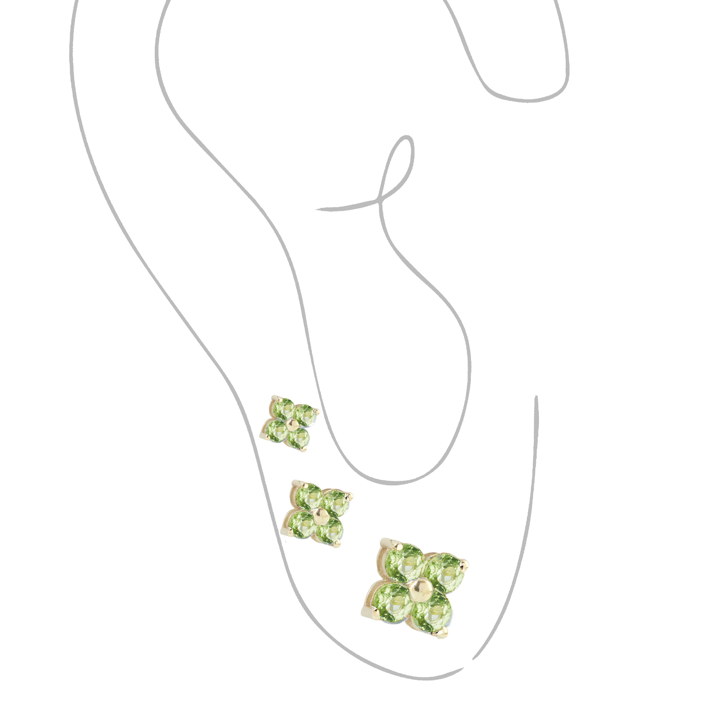 Set di Orecchini Flowers