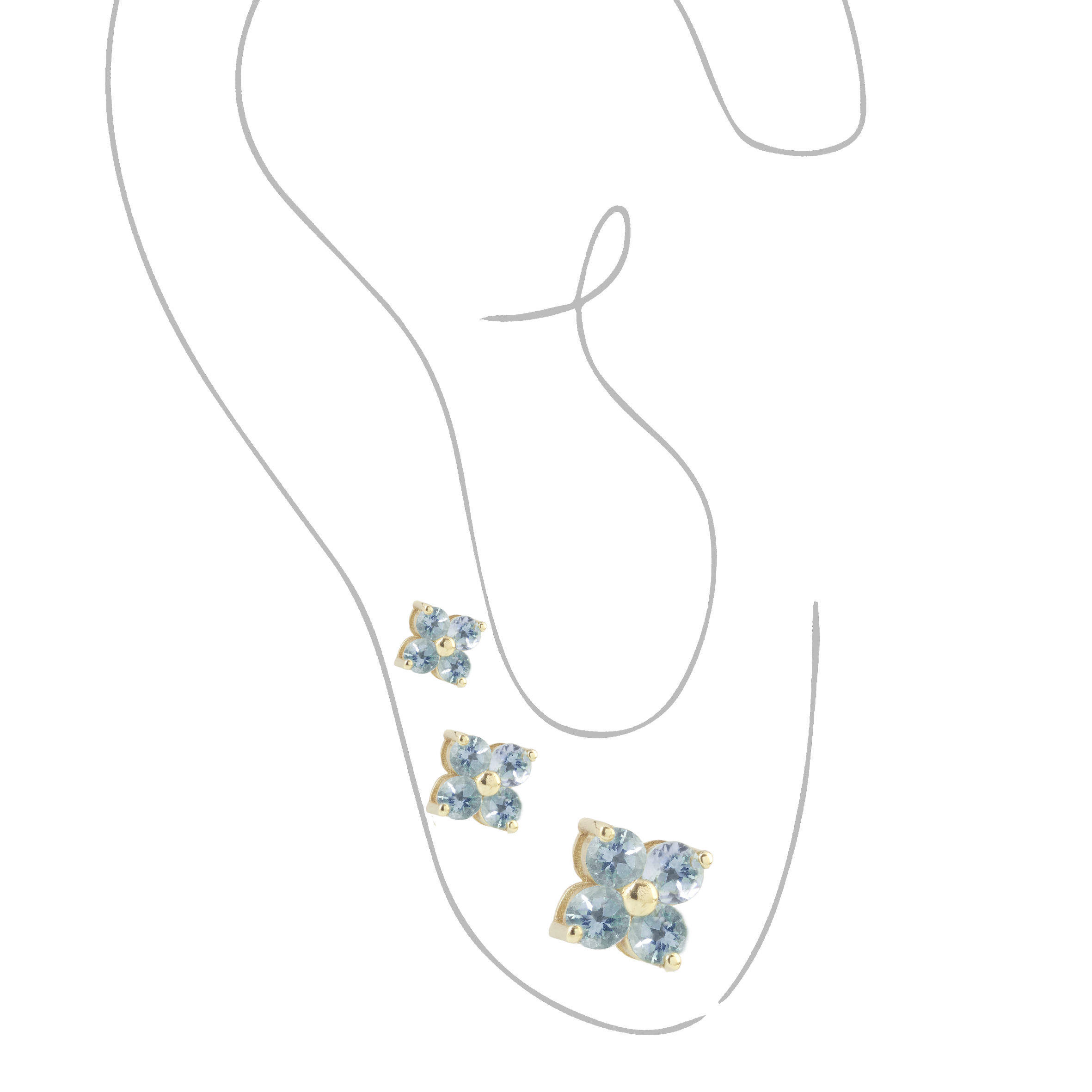 Set di Orecchini Flowers