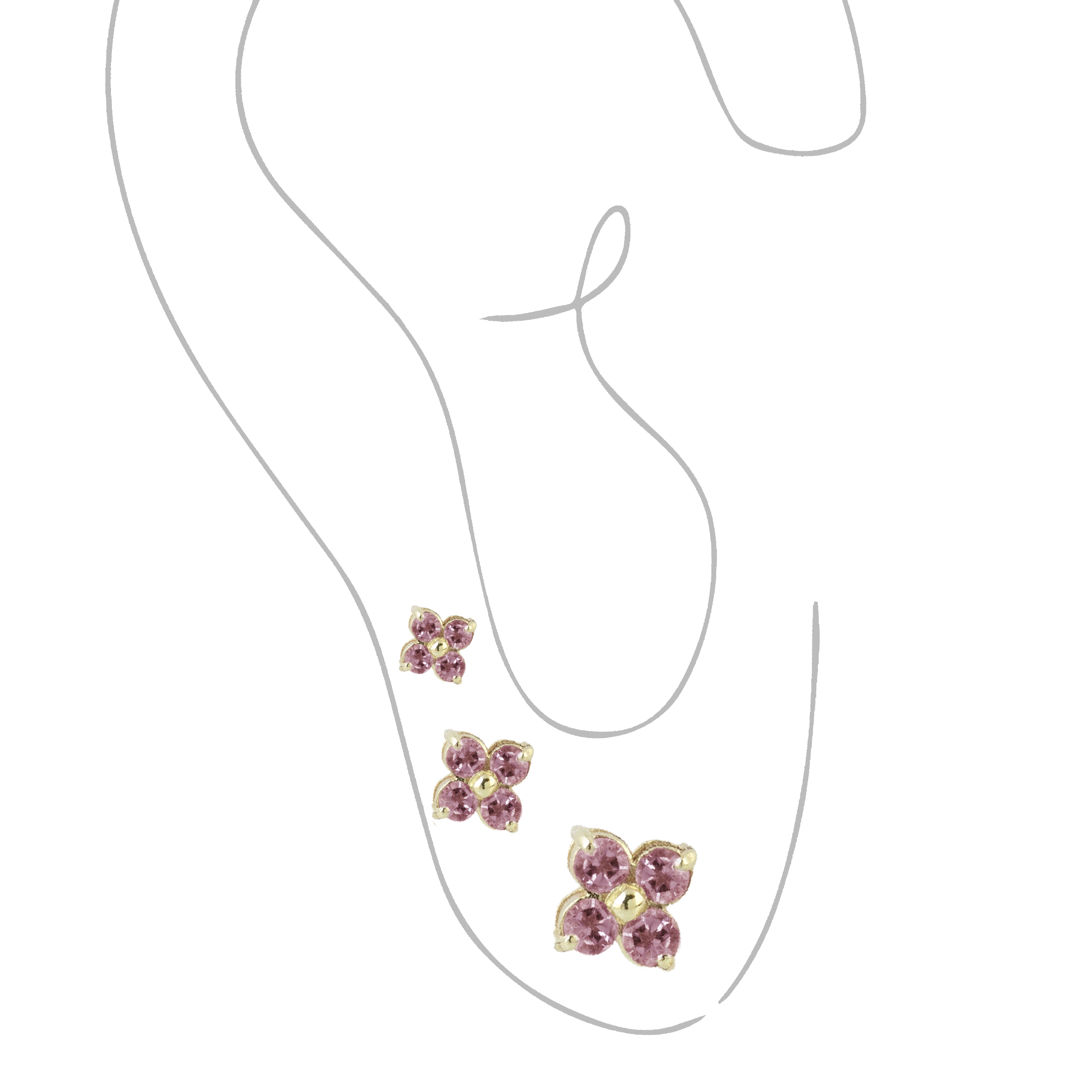 Set di Orecchini Flowers