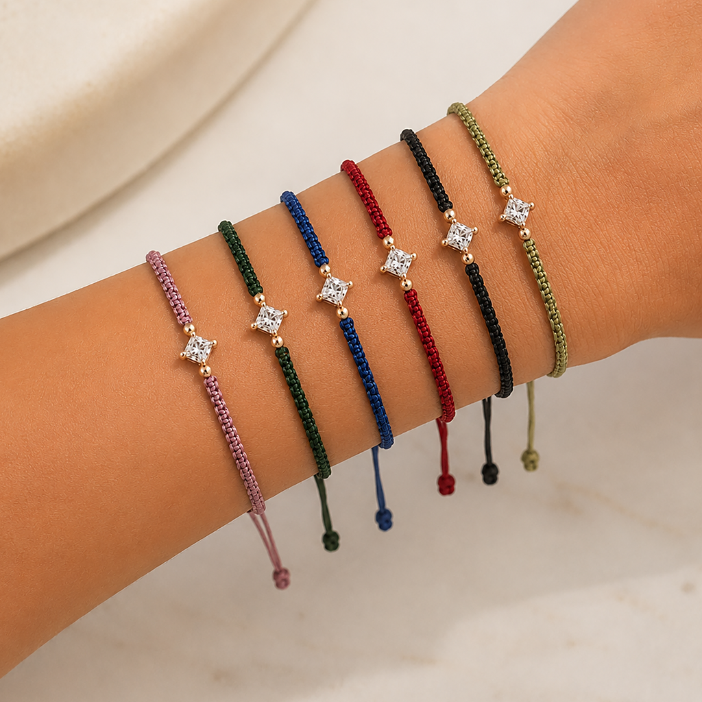 Bracciale Cordino Carré